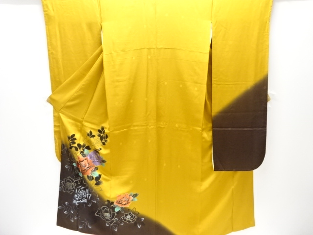 JAPANESE KIMONO / FURISODE / ROSE